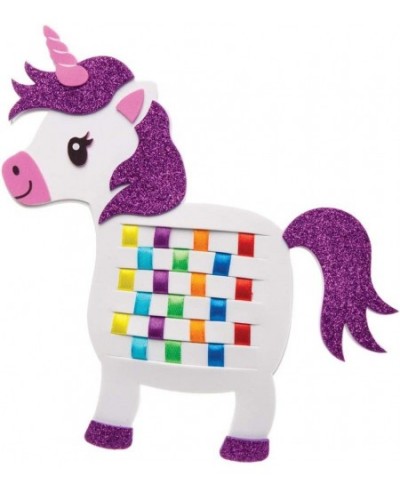 Rainbow Unicorn Weaving Kit (Pack of 6) AW630 Ribbon and Template Pattern Designs for Children $95.36 - Craft Kits