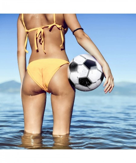 3 Pieces Inflatable Soccer Ball 15 Inch Inflatable Beach Ball Blow Up Soccer Beach Ball for Kids Pool Football for Summer Bea...