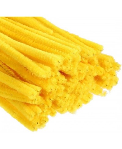 100pcs Pipe Cleaners Chenille Stems for DIY Art Supplies Craft Projects 6mmx30cm Christmas Pipe Cleaners Decoration Yellow $2...