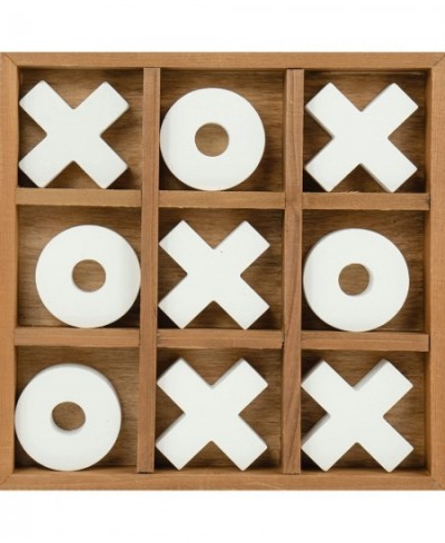 Wooden Tic Tac Toe Board Game for Adults & Kids | Wooden Puzzle Game Coffee Table Wooden Decor & Games Lightweight $63.94 - B...