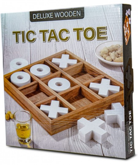 Wooden Tic Tac Toe Board Game for Adults & Kids | Wooden Puzzle Game Coffee Table Wooden Decor & Games Lightweight $63.94 - B...