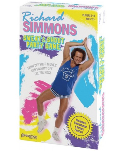 Richard Simmons: Sweat & Shout Party Game - The Show Off Your Moves & Shimmy Off The Pounds Game $34.16 - Board Games