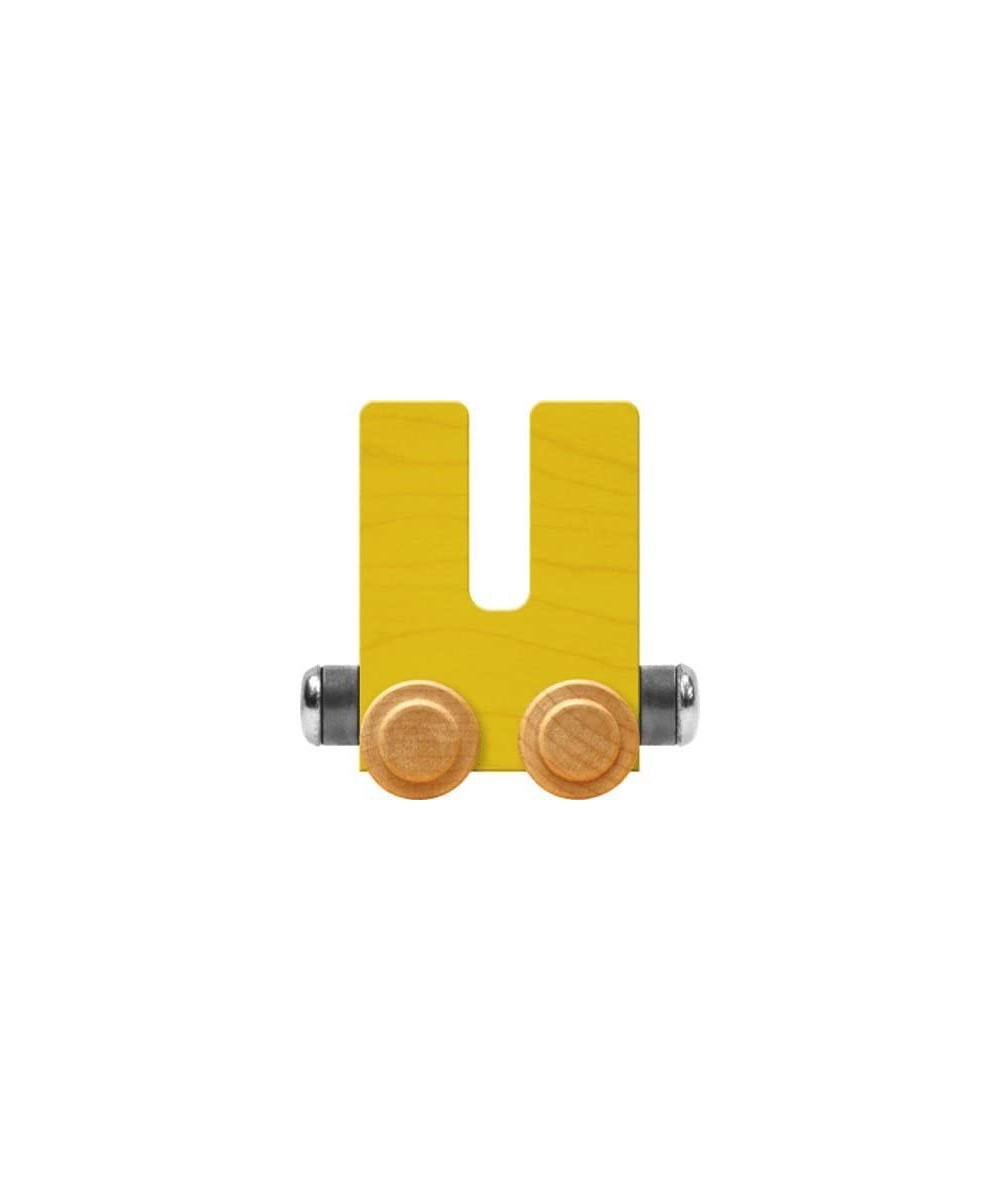 NameTrain Bright Letter Car U - Made in USA (Yellow) $17.91 - Toy Vehicle Playsets