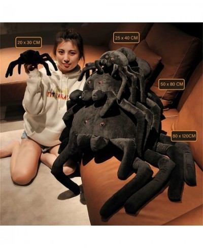 Realistic Black Spider Stuffed Animal Kids Funny Prank Toys Stuffed Spiders Sleeping Plush Toy Pillow (9.8" x 15.7" / 25 x 40...