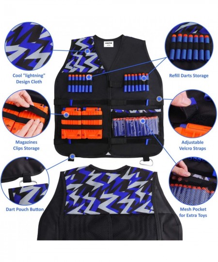 Kids Tactical Vest Kit for Nerf Game N-Strike Elite Series for Boys Girls $33.91 - Toy Foam Blasters & Guns