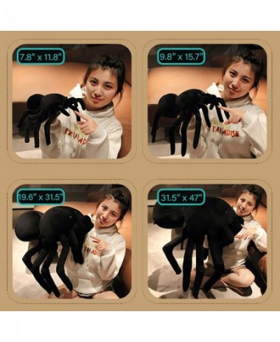 Realistic Black Spider Stuffed Animal Kids Funny Prank Toys Stuffed Spiders Sleeping Plush Toy Pillow (9.8" x 15.7" / 25 x 40...