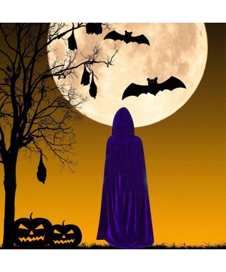 Kids Hooded Cloak for Halloween Witch Costume Vampire Cosplay Cape Ages 3 to 16 $29.66 - Kids' Costumes