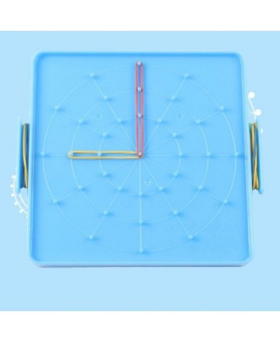 Nail Board 16x16cm Double Sided Geoboard Nails Peg Board Elastic Bands Kids Teaching Aids $13.91 - Electronic Learning & Educ...