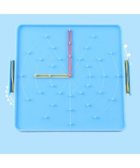 Nail Board 16x16cm Double Sided Geoboard Nails Peg Board Elastic Bands Kids Teaching Aids $13.91 - Electronic Learning & Educ...