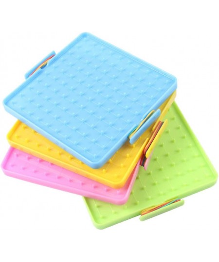 Nail Board 16x16cm Double Sided Geoboard Nails Peg Board Elastic Bands Kids Teaching Aids $13.91 - Electronic Learning & Educ...