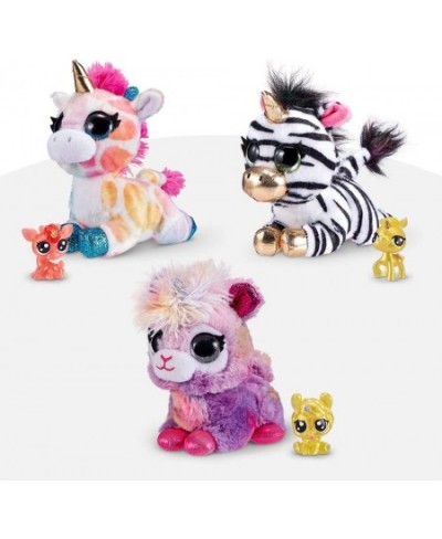 Fantasy Series 1 (3 Pack) Version 1 by ZURU Animal Plush Toys with Baby Collectible Surprise in Cone Animal Toy for Girls and...