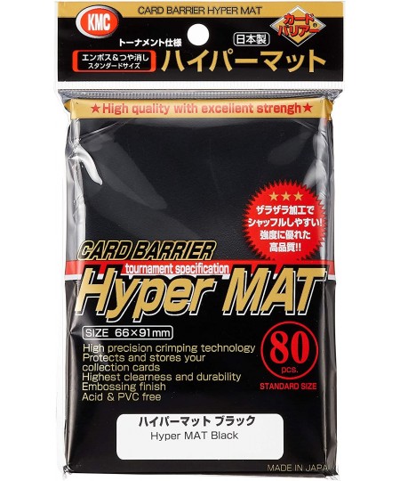 Full Size Hyper Matte Sleeves (80-Pack) Black Standard Size Fits MtG Weiss Pokemon $19.07 - Board Games