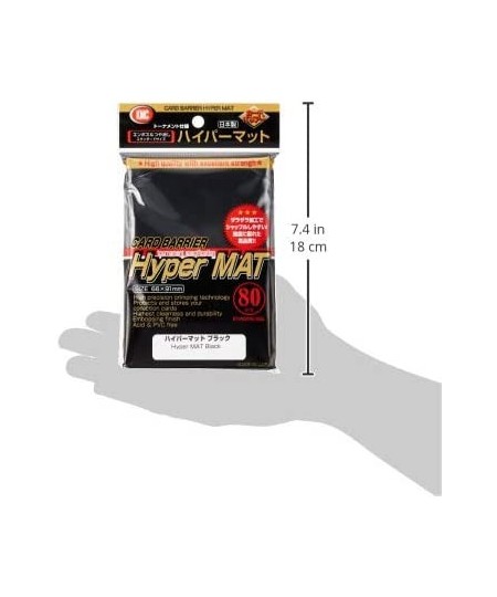 Full Size Hyper Matte Sleeves (80-Pack) Black Standard Size Fits MtG Weiss Pokemon $19.07 - Board Games