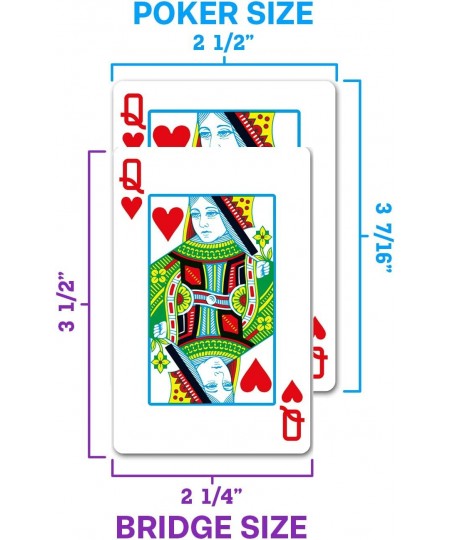 1546 Design 100% Plastic Playing Cards Poker Size Regular Index Red/Blue Double Deck Set $32.59 - Card Games