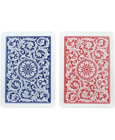 1546 Design 100% Plastic Playing Cards Poker Size Regular Index Red/Blue Double Deck Set $32.59 - Card Games