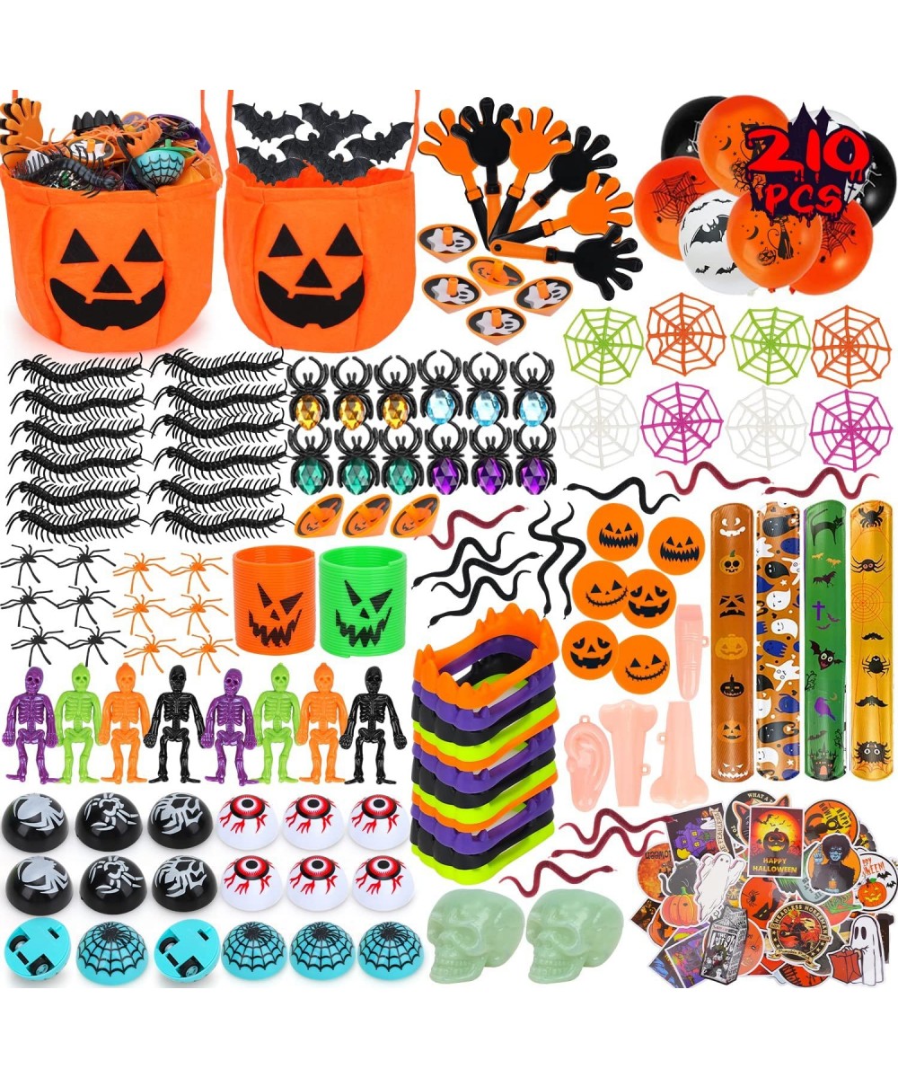 Halloween Party Favors 210 Pcs Kids Party Favor Halloween Treats Toys in Bulk Goodie Bags Stuffers Return Gifts for Kids Birt...