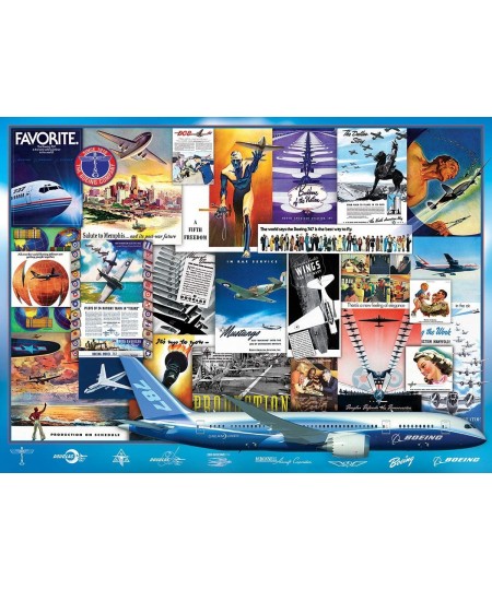 Boeing Vintage Ads Collection Puzzle (1000 Pieces) (6000-0932) $53.27 - Jigsaw Puzzles