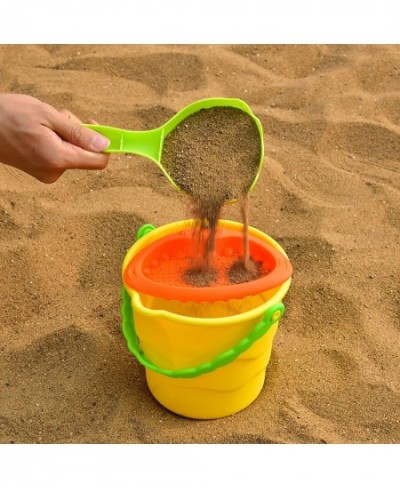 10Pcs Beach Sand Toys Set for Kids 3-10 Sand Castle Bucket Animal Molds Sand Sifter Shovel Tool Kit with Mesh Bag Toddler San...