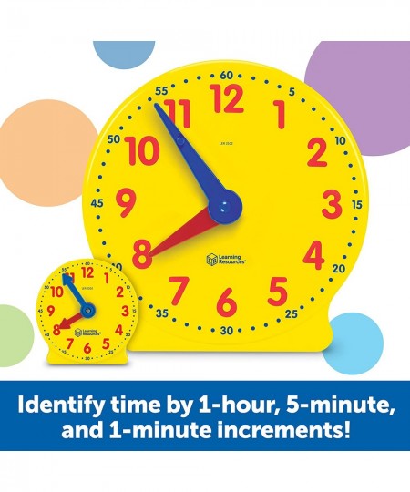 Classroom Clock Kit -25 Pieces Ages 5+ Clock for Kids Learning to Tell Time Clocks for Teaching Time Teacher and Classroom Su...