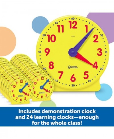 Classroom Clock Kit -25 Pieces Ages 5+ Clock for Kids Learning to Tell Time Clocks for Teaching Time Teacher and Classroom Su...