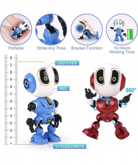 Stocking Stuffers Rechargeable Talking Robots for Kids Mini Robot Toys That Repeats What You Say and Help Toddlers Talking To...