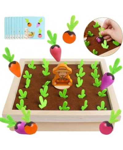 Montessori Toys For 3 Year Old Carrot Harvest Game Wooden Toy For Kids Stem Educational Toys Learning Fine Motor Skills Memor...