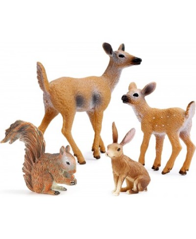 Forest Animals Figures Woodland Creatures Figurines Miniature Toys Cake Toppers (Deer Family Fox Rabbit Squirrel) $25.66 - Pl...