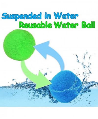 60 Cotton Reusable Water Balls with 2 Beach Mesh Bag Floatable Summer Splash Water Balloons for Kids Pool and Multicolor $32....