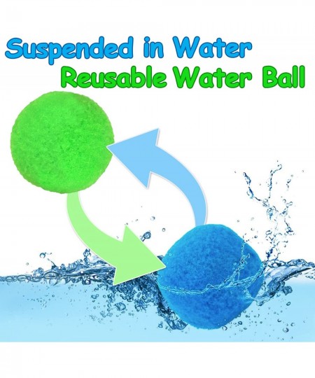 60 Cotton Reusable Water Balls with 2 Beach Mesh Bag Floatable Summer Splash Water Balloons for Kids Pool and Multicolor $32....