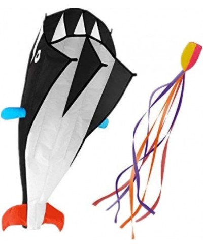 3D Kite Large Black Dolphin Breeze Beach Kites with Huge Frameless Soft Parafoil Giant Gift for Kids Family $31.78 - Kites & ...