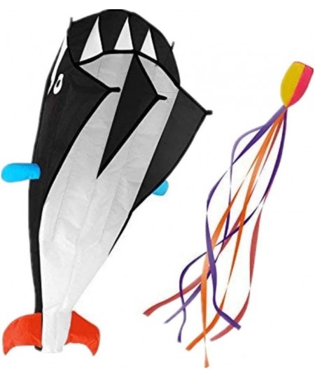 3D Kite Large Black Dolphin Breeze Beach Kites with Huge Frameless Soft Parafoil Giant Gift for Kids Family $31.78 - Kites & ...