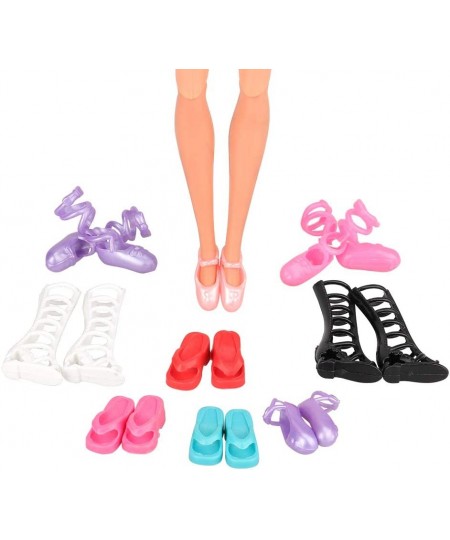 50 Pairs Doll Shoes High Heel Shoes Doll Boots Flat Shoes Set for 11.5 inch Girl Dolls Fashionista Shoe Lots $17.37 - Doll Ac...