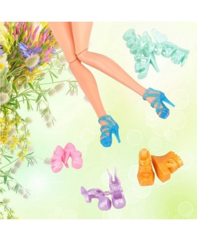 50 Pairs Doll Shoes High Heel Shoes Doll Boots Flat Shoes Set for 11.5 inch Girl Dolls Fashionista Shoe Lots $17.37 - Doll Ac...