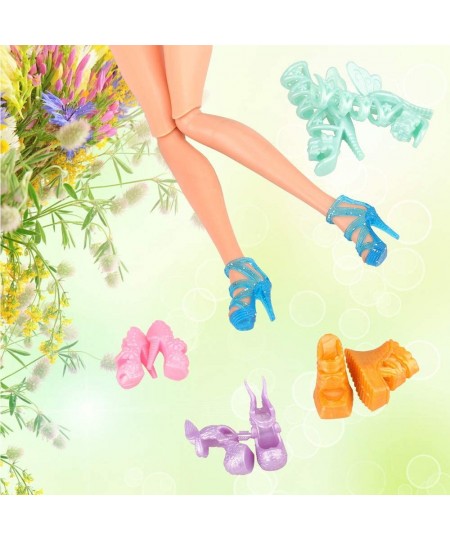 50 Pairs Doll Shoes High Heel Shoes Doll Boots Flat Shoes Set for 11.5 inch Girl Dolls Fashionista Shoe Lots $17.37 - Doll Ac...