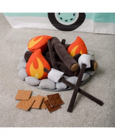 Pretend Campout Campfire & S'Mores Play Set – Plush Fire Pit Set for Indoor Play for Kids $87.14 - Plush Figure Toys