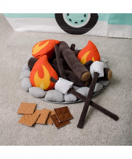 Pretend Campout Campfire & S'Mores Play Set – Plush Fire Pit Set for Indoor Play for Kids $87.14 - Plush Figure Toys