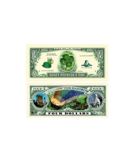 Saint Patricks Day Collectible Bill - Pack of 10 - Fun St Pattys Day Gift - Use As Beer Money $16.82 - Gags & Practical Joke ...