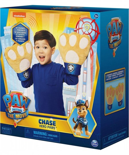 Paw Patrol Chase Hero Paws Movie Role Play Plush Toy with 10 Sounds and Phrases for Pretend Play Kids Toys for Ages 3 and up ...