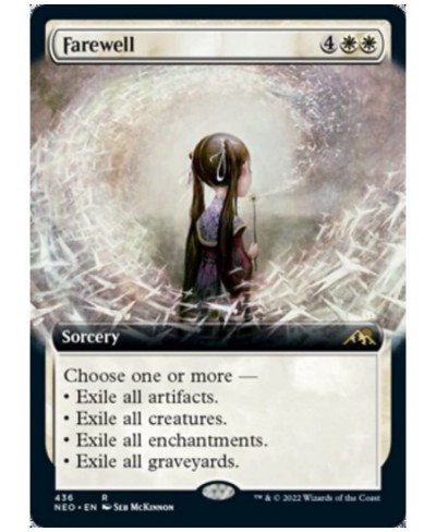 Magic: the Gathering - Farewell (436) - Extended Art - Kamigawa: Neon Dynasty $27.20 - Trading Cards & Accessories