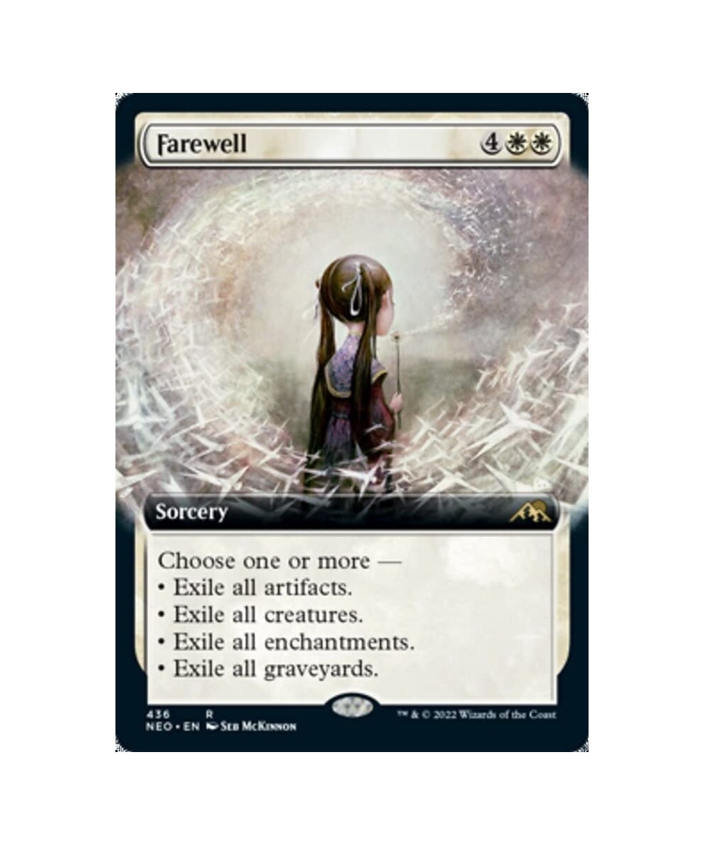 Magic: the Gathering - Farewell (436) - Extended Art - Kamigawa: Neon Dynasty $27.20 - Trading Cards & Accessories