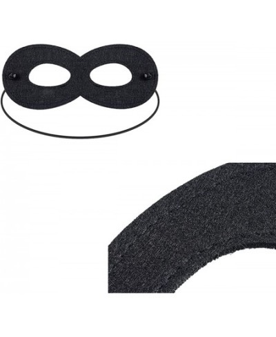 Black Superhero Felt Eye Masks 6PCS Adjustable Elastic Rope Half Masks Superhero Mask Black Eye Mask for Party Cosplay Access...