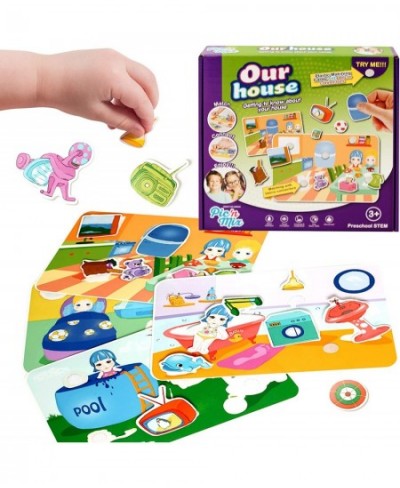 Our House Toddler Board Games 3-6 Age Preschool Games 3-5 Matching Game for Kids Age 3-7 Speech Therapy Materials Crafts for ...