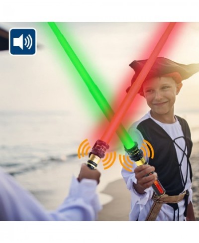 Light Up Saber for Kids Adults 3 Packs 3 Color LED Light Swords with FX Sound Expandable Light?Swords Set for Galaxy War Figh...