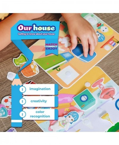 Our House Toddler Board Games 3-6 Age Preschool Games 3-5 Matching Game for Kids Age 3-7 Speech Therapy Materials Crafts for ...