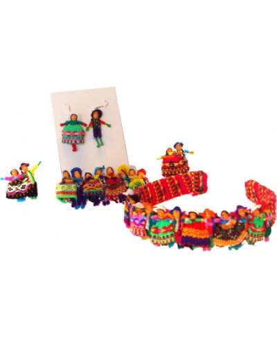 Worry Doll Headband Barrette Costume Pins and Earrings Set 5 Pack Colorful Accessories Hand Made Peru $46.00 - Dolls