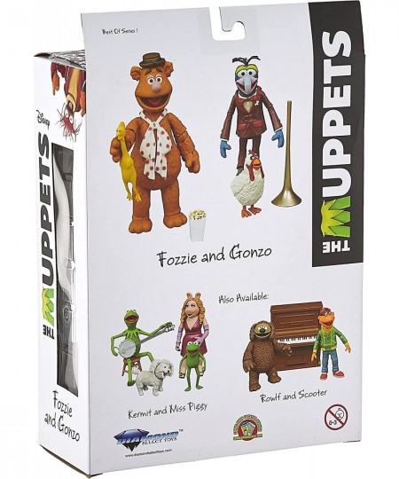 The Muppets Best of Series 1: Gonzo & Fozzie Action Figure Two-Pack Multicolor $41.17 - Action Figures