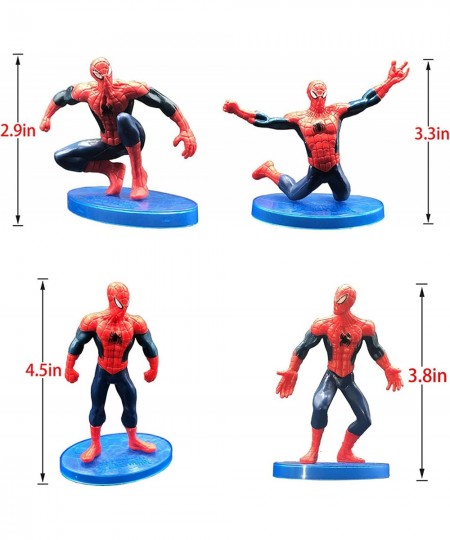 Spider Super Hero Figures 7 Pcs Superhero Action Figure Toy Sets Theme Party Decoration Spider Superhero Table Decor Birthday...