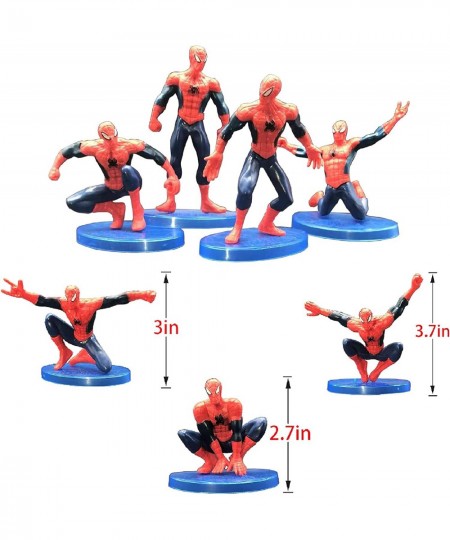 Spider Super Hero Figures 7 Pcs Superhero Action Figure Toy Sets Theme Party Decoration Spider Superhero Table Decor Birthday...