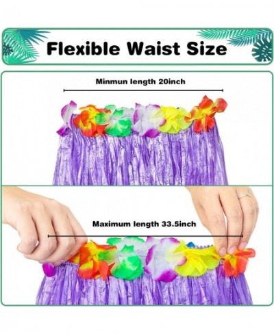 Kids Grass Skirt Bulk Includes 12PCS Hawaiian Luau Hula Skirts + 12 PCS Headbands +24PCS Wristbands for Hawaiian Themed Parti...