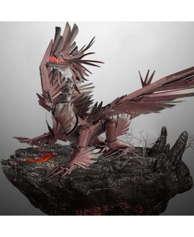 3D Puzzles for Adults Hellstrom Dragon Metal Model Building Kits Challenging Brain Teaser Metal Puzzles for Stress Relief $66...